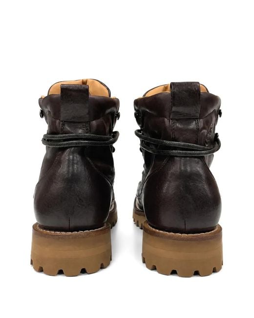 Church's Brown Lace-Up Leather Boots for men