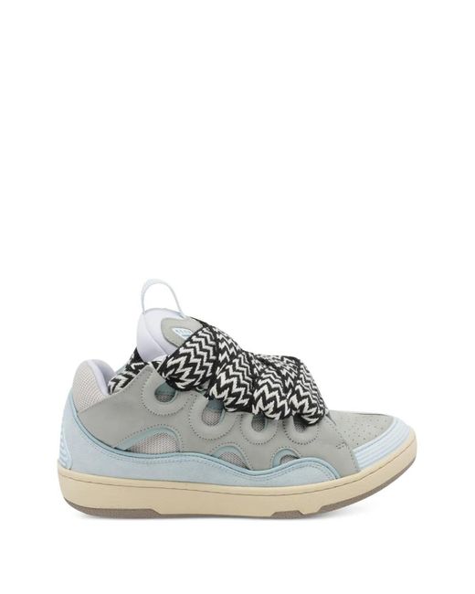 Lanvin White Curb Sneakers