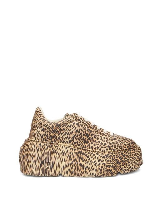 Casadei Natural Nexus Leopard-Print Sneakers