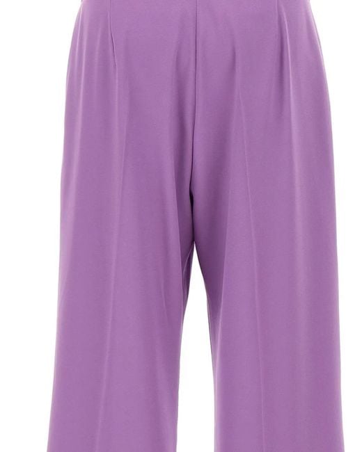 Pantaloni Sartoriali Cady Dritti di Elena Miro in Purple