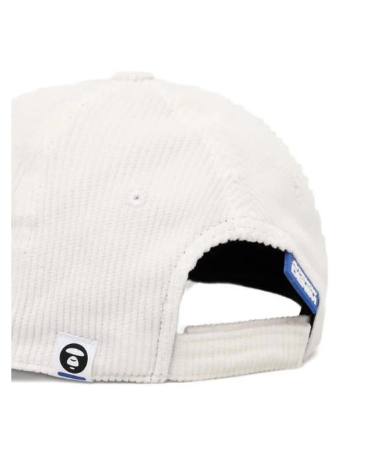 Aape By A Bathing Ape White Logo-Patch Cap for men