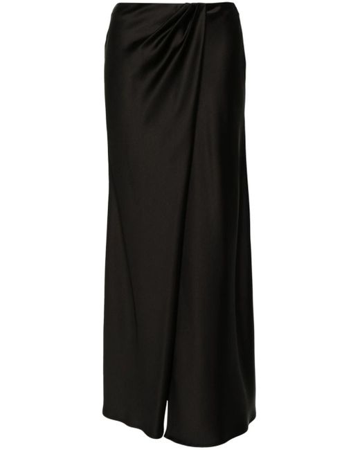 Falda larga drapeada Pinko de color Black