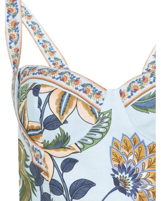 Farm Rio Blue Floral All