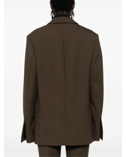 Totême  Blazer Met Enkele Rij Knopen in het Brown