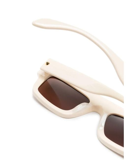 McQueen Pink Rectangle-Frame Sunglasses for men
