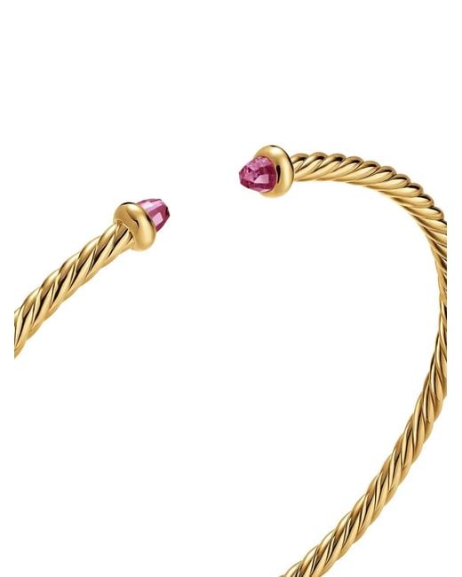 David Yurman White Micro Cablespira Flex Bracelet