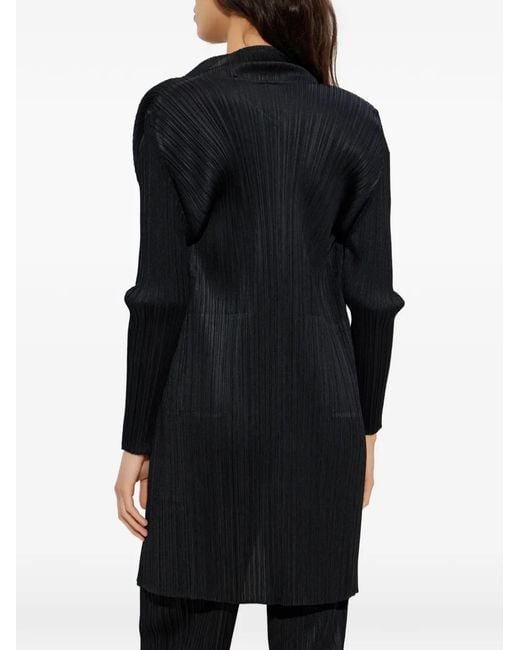 Pleats Please Issey Miyake Black "Basics" Coat Clothing