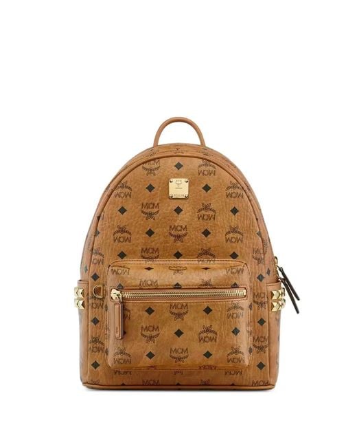 MCM Brown Visetos Stark Backpack for men