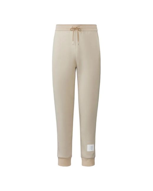 Thom Browne Natural Loopback Four-Bar Track Shorts for men