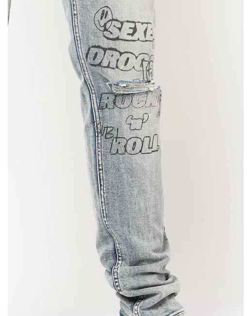 Vaqueros Slim Ksubi de hombre de color Blue