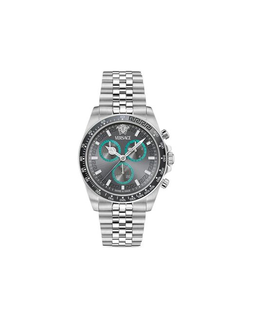 Versace White Greca Chrono Wave Watch for men