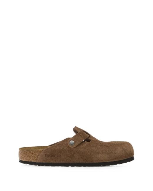Birkenstock Brown Boston Buckle-Fastening Sandals