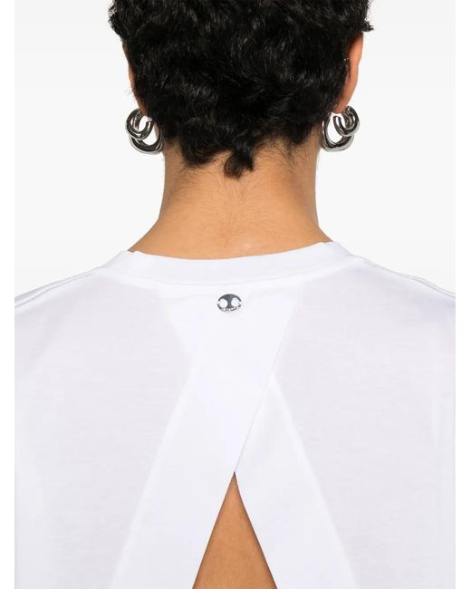 Camiseta De Algodón Rabanne de color White