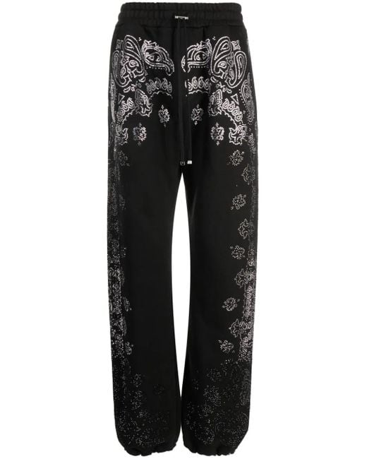 Amiri Black Jogginghose Mit Kristallverzierung
