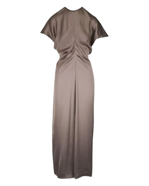 Totême Natural Slouch Waist Dress Taupe
