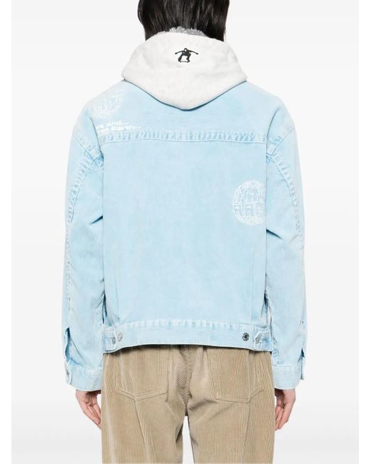 Aape By A Bathing Ape Kapuzenjacke Mit Moonface-Logo in Blue für Herren