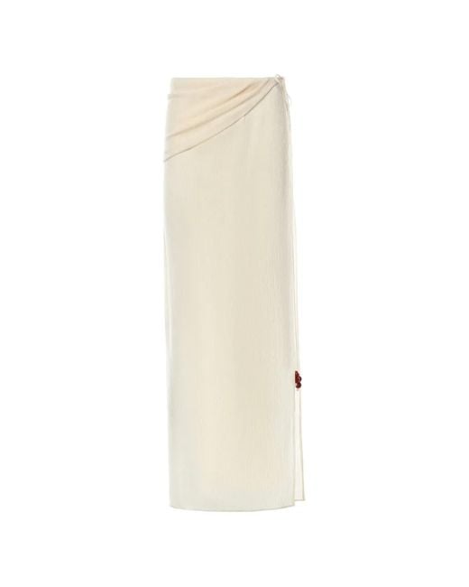 Magda Butrym White Skirts Lyocell