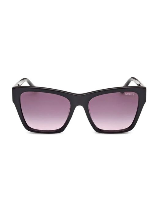 GUESS EYEWEAR Purple Square-Frame Gradient Sunglasses for men