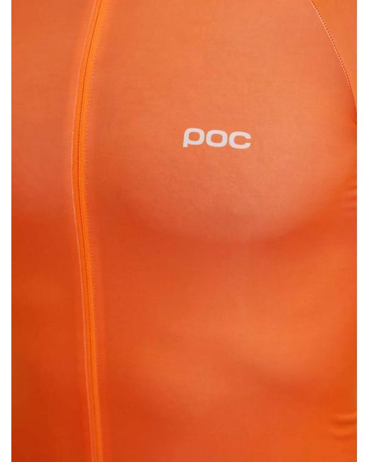 Poc Orange Zip-Front T-Shirt for men