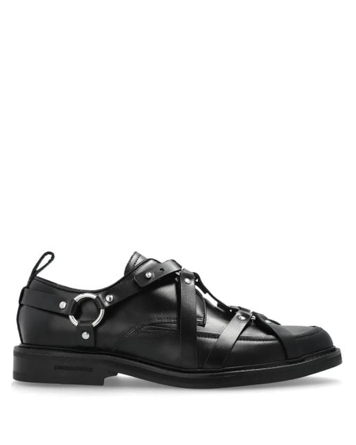 メンズ DSquared² レザーシューズ Black