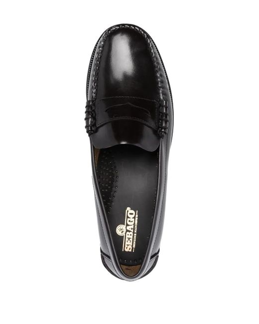 Sebago Black Classic Slip-On Loafers for men