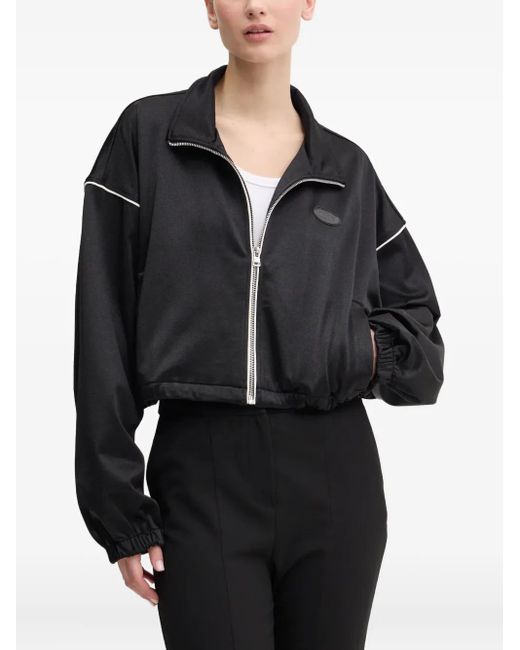 Giacca Crop Con Logo di HUGO in Black