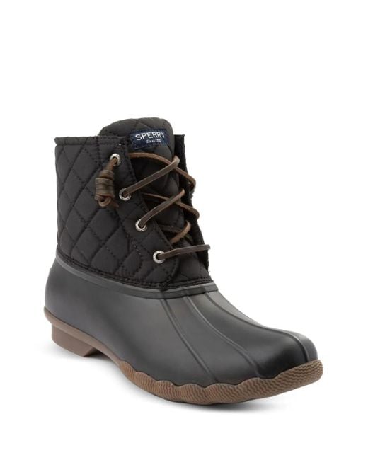 Sperry Top-Sider Black Saltwater Boots