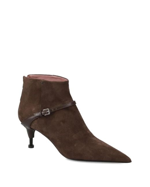 Premiata Brown Buckle-Strap Boots