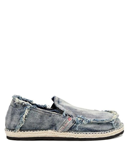 DIESEL Gray D-Lucas Loafers for men