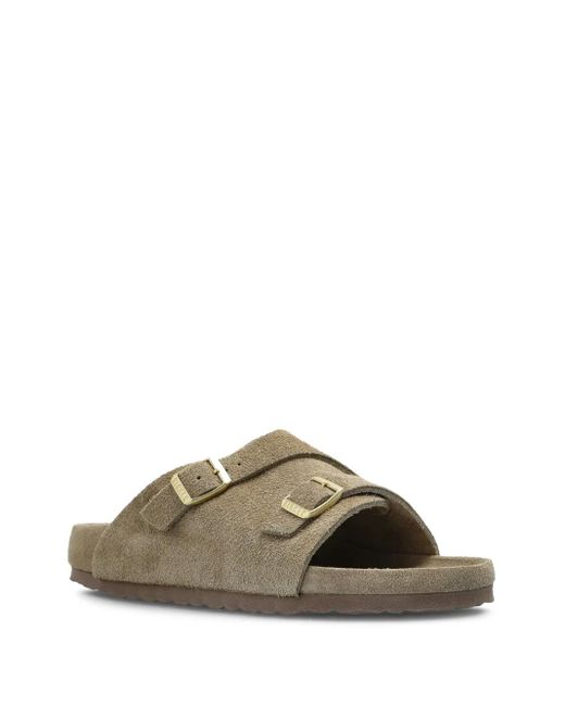 Birkenstock Zurich Two-Buckle Slide Sandals in Brown | Lyst display picture 3