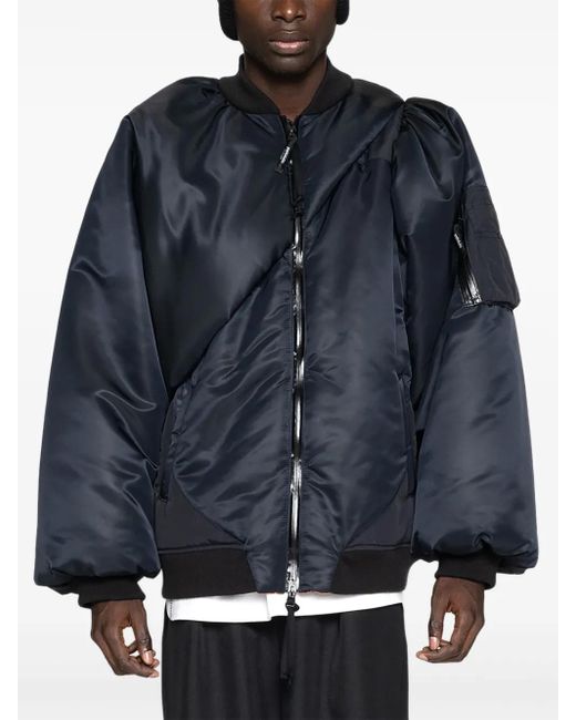 Chaqueta con acabado satinado Yoshio Kubo de hombre de color Blue