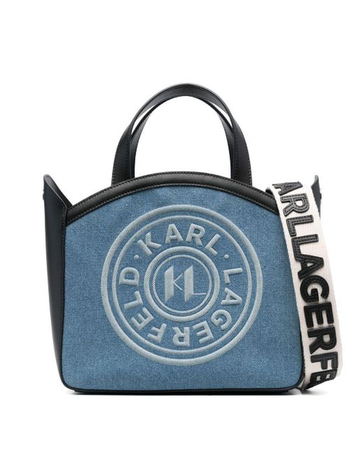 Karl Lagerfeld K/circle Kleine Shopper in het Blue
