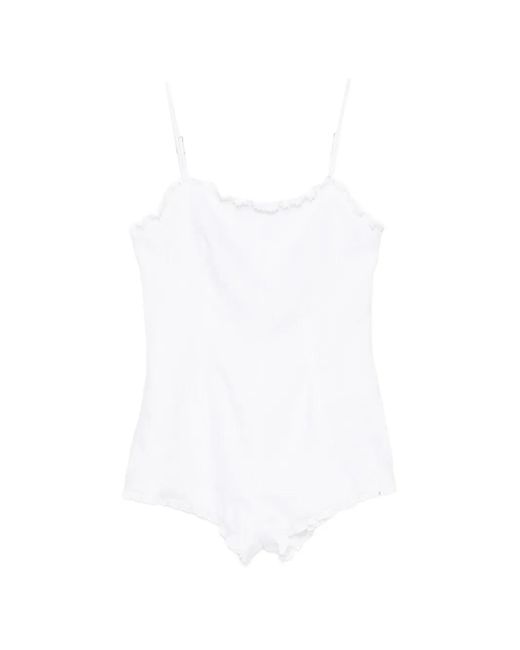 Posse White Florence Ruffled All