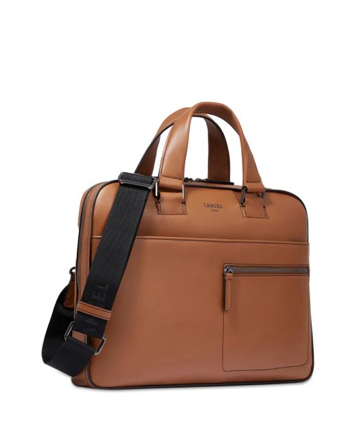 Lancel Brown Medium Max De Document Bag for men