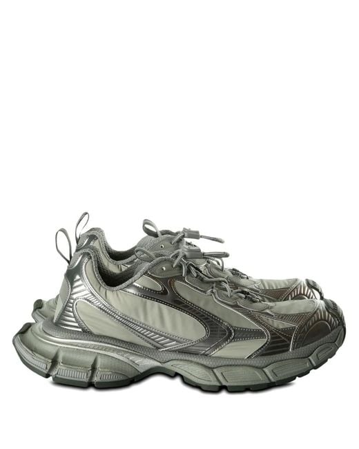 Balenciaga Gray 3Xl Panelled Lace-Up Sneakers for men