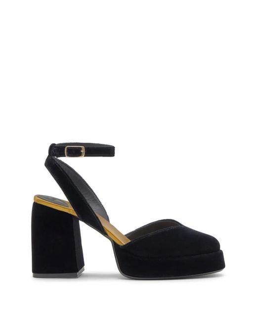 Castaner Black Verona Velvet Pumps