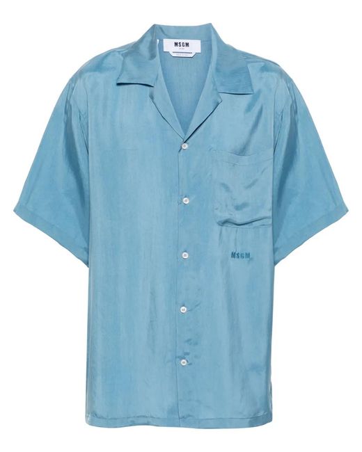 MSGM Blue Shirt for men
