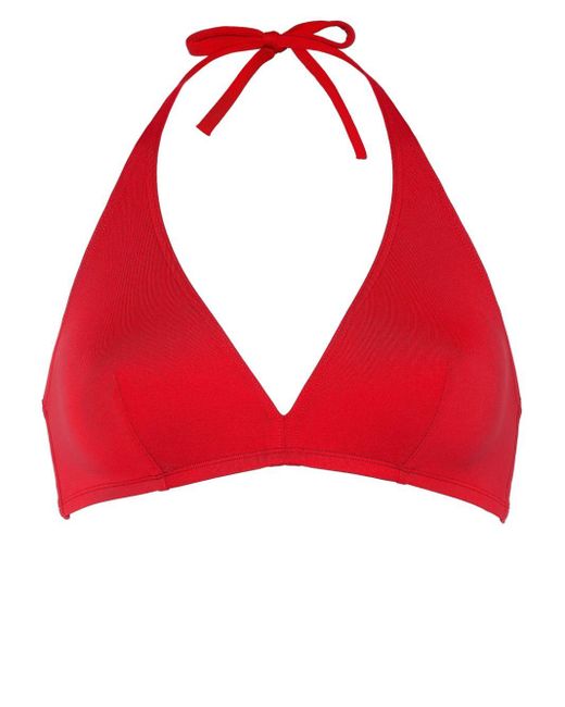 Top bikini Gang a triangolo di Eres in Red