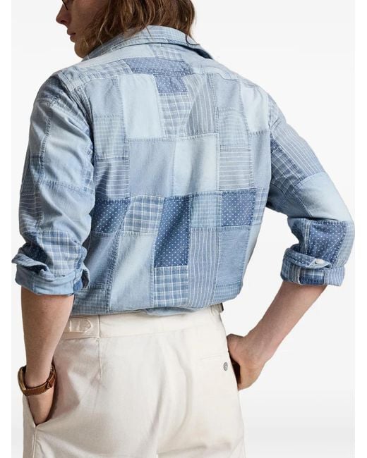 Polo Ralph Lauren Blue Sport Shirt for men