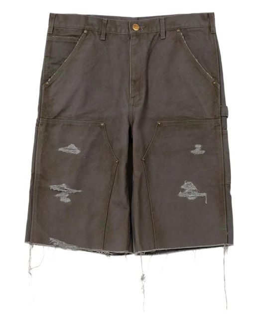 Bermudas con efecto envejecido KAMIYA de hombre de color Gray