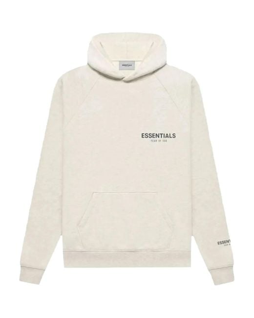 Fear Of God White Raglan Sleeve Hoodie for men