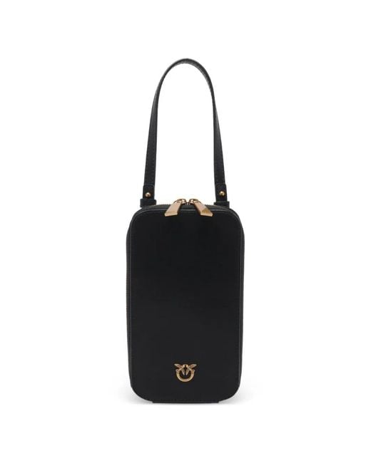 Pinko Black Logo-Detail Phone Case