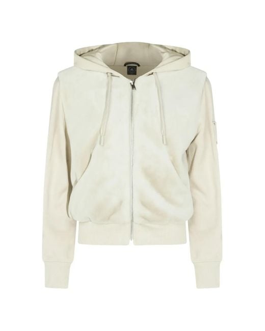 Moose Knuckles White Patch Hooded Jacket