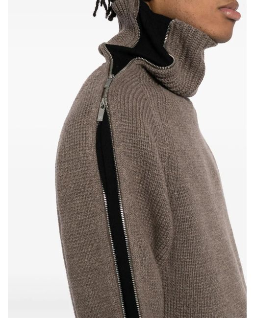 Helmut Lang Brown Suitcase Turtleneck Jumper for men