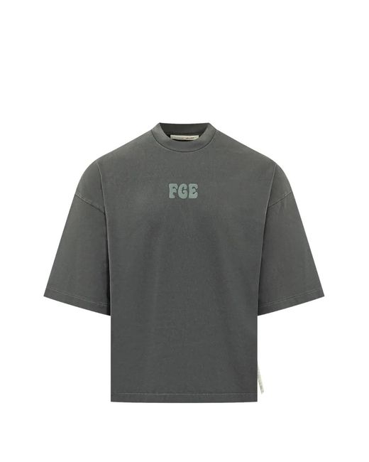 Fear Of God Gray Heavy Jersey Merch T-Shirt Boxy Fit for men