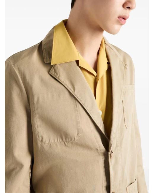 Prada Einreihiges Sakko in Natural für Herren