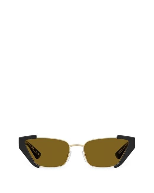Moschino Green Cat-Eye Sunglasses