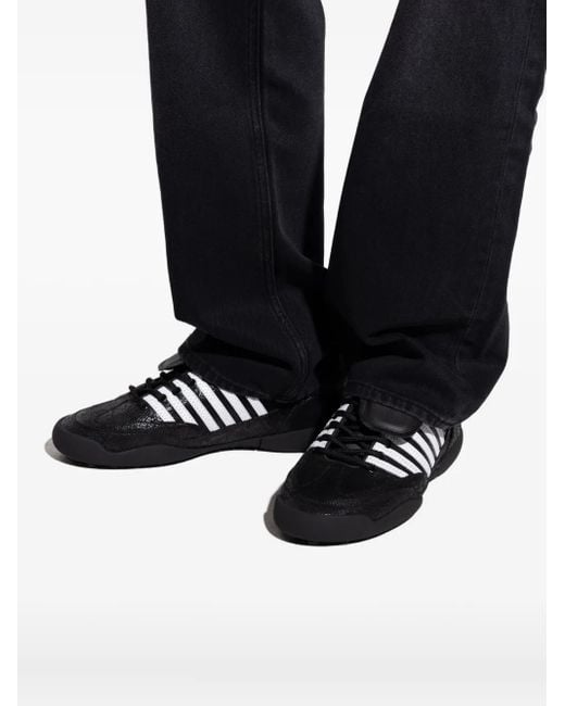DSquared² Black Lace-Up Low Top Sneakers for men