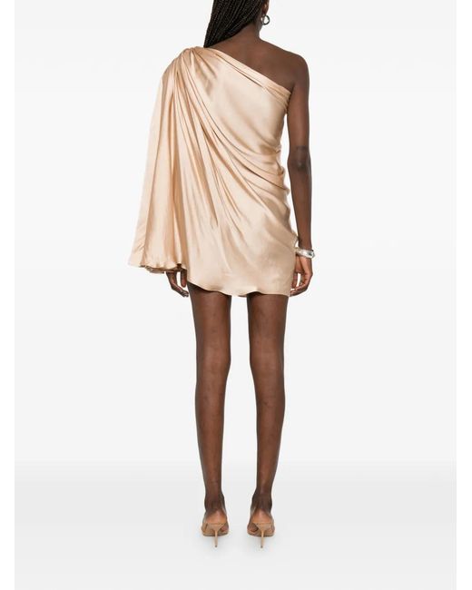 Dunesi White Isadora One-Shoulder Mini Dress