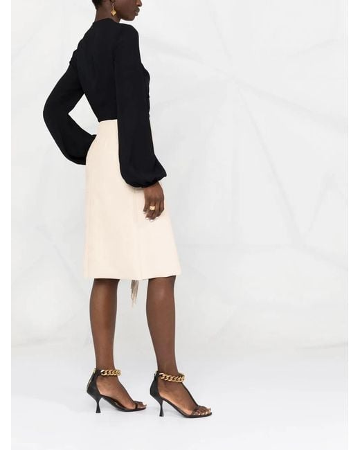 Stella McCartney White Fringed Wrap Skirt